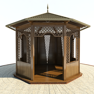 Garden Oasis Arbour: Transform Your Exterior 3D model image 1 