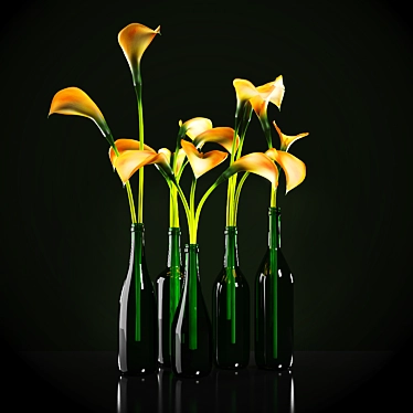 Citrus Delight Calla Lily 3D model image 1 