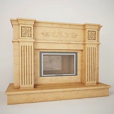 Grand Kiev Fireplace 3D model image 1 