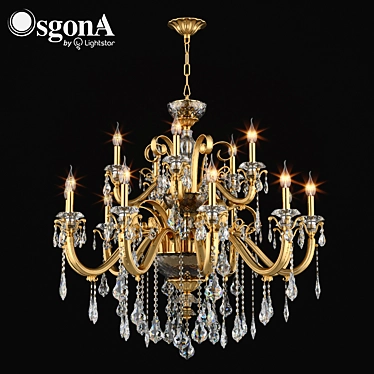 Luxurious Crystal Chandelier: Osgona Lusso Art.788152 3D model image 1 