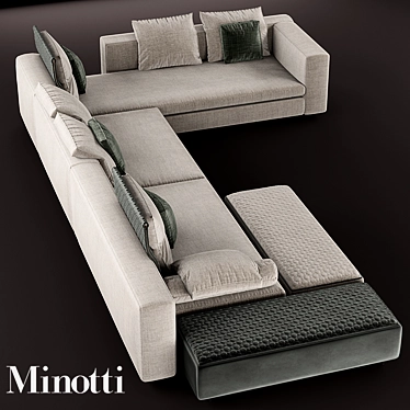 Modular Elegance: Yang Sofa 3D model image 1 