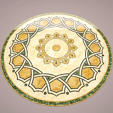 Marble Rosette: Ethnic Inspired 3D model image 1 