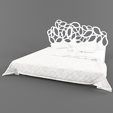 Italian Elegance: Belle Italia Bed 3D model image 1 