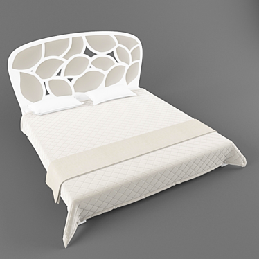 Italian Elegance Bed 3D model image 1 