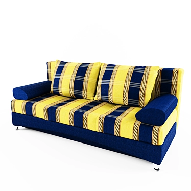 Contemporary "Bend" Sofa 3D model image 1 