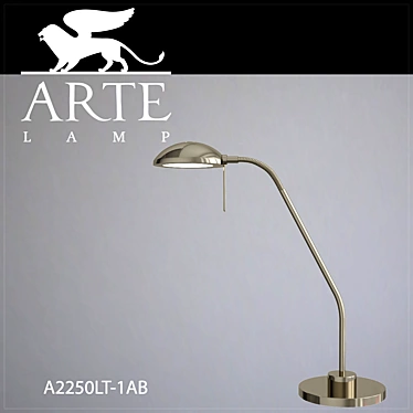 Elegant Bronze Table Lamp 3D model image 1 