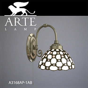 Elegant Bronze Sconce: Arte Lamp 3D model image 1 