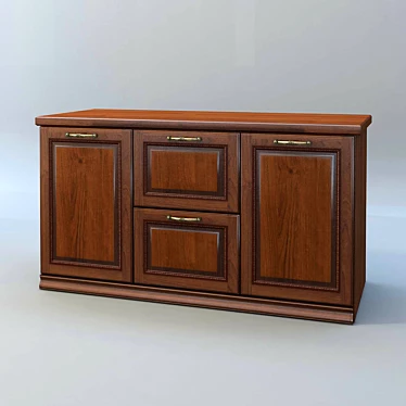 Elegant Leon Dresser 3D model image 1 