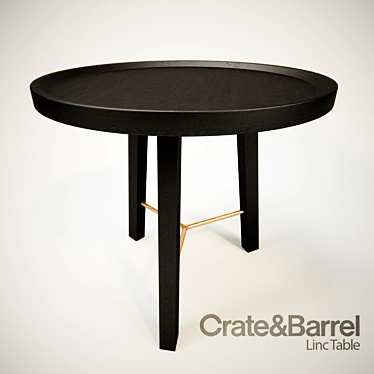 Sleek LINC Table by Crate & Barrel 3D model image 1 