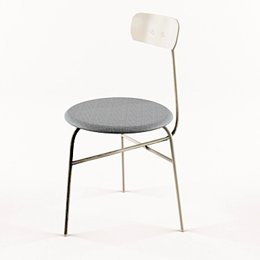 Bauhaus-inspired Minimalist Chair 3D model image 1 