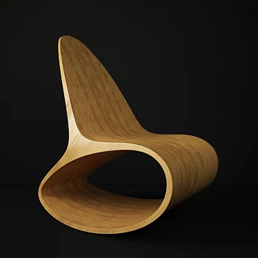 Handcrafted Modern Ode Chair 3D model image 1 