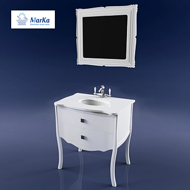 Visconti Tumb - Elegant Bathroom Furniture 3D model image 1 