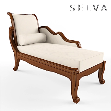 SELVA Villa Borghese Couch: Elegant Adjustable Backrest 3D model image 1 