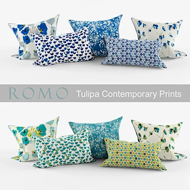 ROMO Tulipa Pillow Collection 3D model image 1 