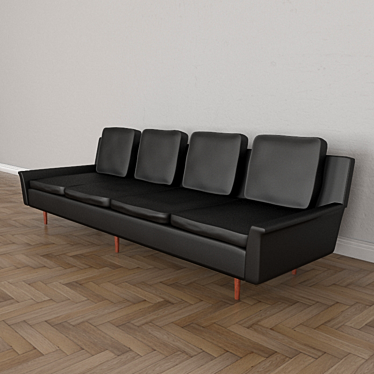 Modern Milo Baughman Coggin Thayer Sofa 3D model image 1 