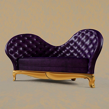 Elegant Classic Sofa 3D model image 1 