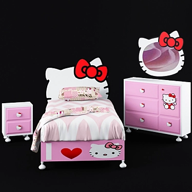 Title: Cozy Dreams Childroom Set 3D model image 1 