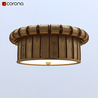 Classic Style Flush Mount Light 3D model image 1 