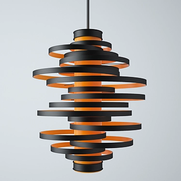 Elegant Curved Sky Lamp 3D model image 1 