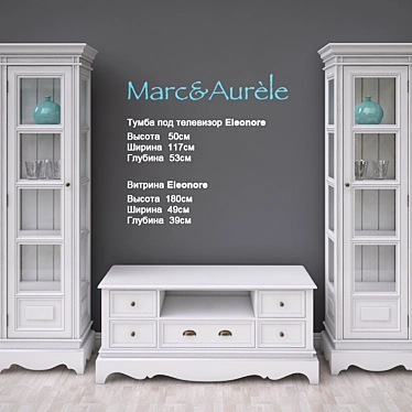  Eleonore Collection: Marc & Aurele Living Room Furniture 3D model image 1 