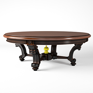 Classic Round Coffee Table 3D model image 1 