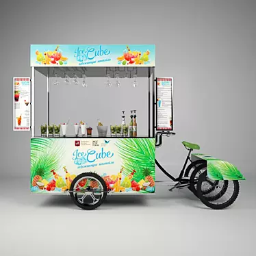 Mobile Kiosk: Convenience on Wheels 3D model image 1 
