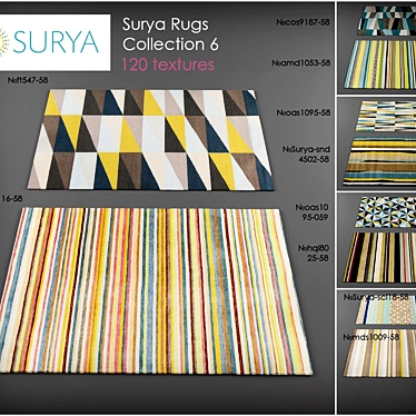 Surya Rug Collection 6: 120 Textures 3D model image 1 