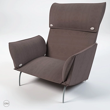 Goia Armchair: Sleek Design for Modern Interiors 3D model image 1 