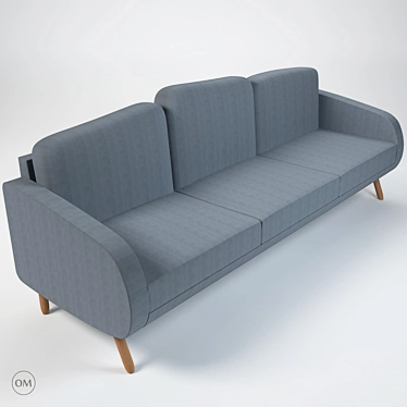 Sofa's Deluxe Comfort  Stylish and Ergonomic 3D model image 1 