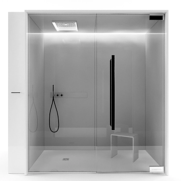 Luxury Rainfall Shower System 3D model image 1 