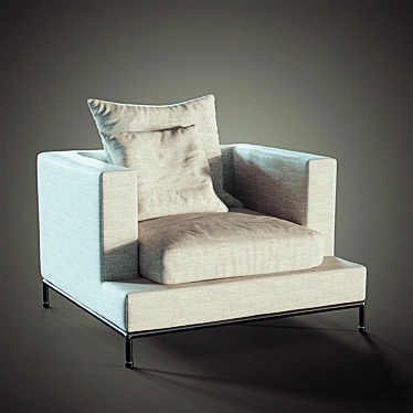 Sleek Simena Armchair by Soho Concept - Modern Design 3D model image 1 