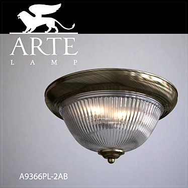 Elegant AB Ceiling Light 3D model image 1 