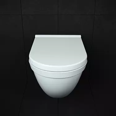  Duravit Starck 3 Wall-Mounted Toilet 3D model image 1 