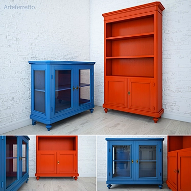 ARTEFERRETTO bookcase and Showcases