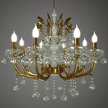 Elegant Crystal Chandelier - SUSANNA 3D model image 1 