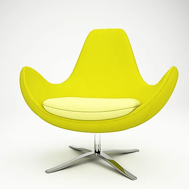 Sleek Calligaris Lounge Chair 3D model image 1 