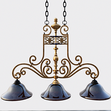 Elegant Crystal Chandelier 3D model image 1 