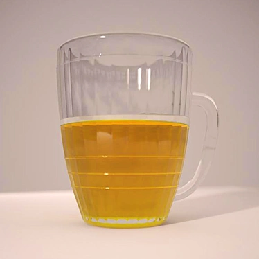 Soviet Beer Glass 3D model image 1 