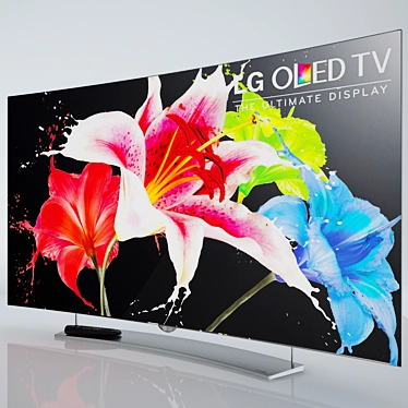 LG 55EG960V: The Ultimate 4K OLED TV 3D model image 1 
