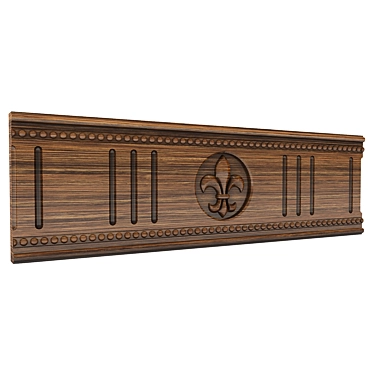 Wooden Wall Decor 500x150mm 3D model image 1 