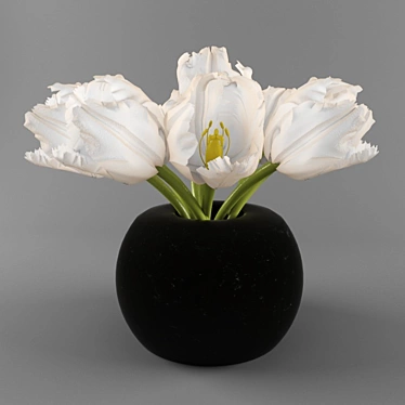 Snowy Blooms 3D model image 1 