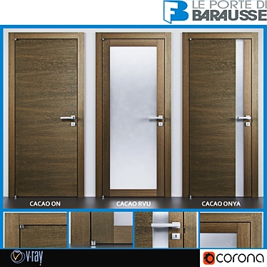 Modern and Stylish Barausse Doors 3D model image 1 