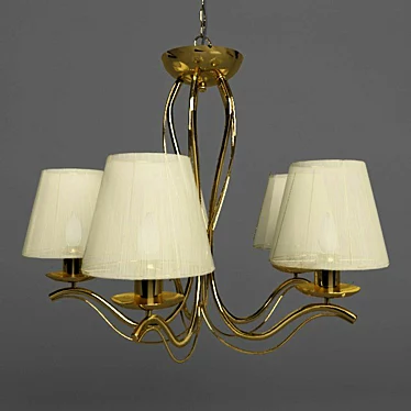 Glamorous Arte Lamp Chandelier 3D model image 1 