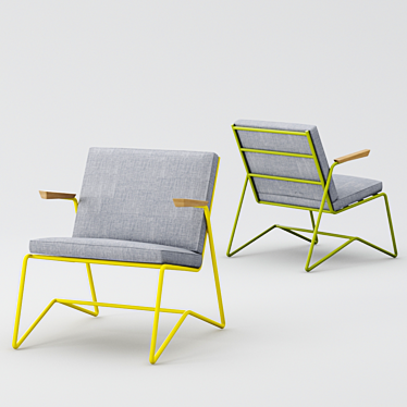 Comfy Lounge Armchair 3D model image 1 