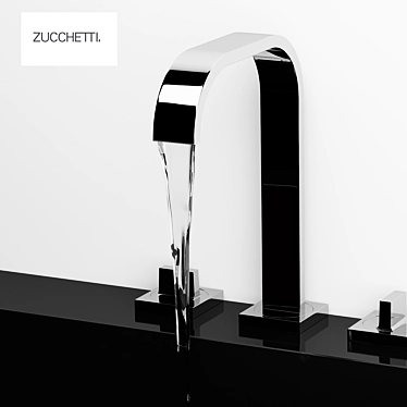 Zucchetti AGUABLU Mixer - ZA5416: Sleek and Functional 3D model image 1 