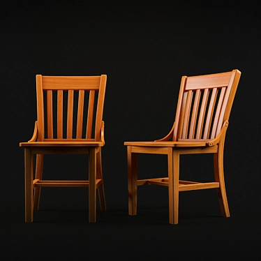 ErgoFlex Restaurant Chair 3D model image 1 