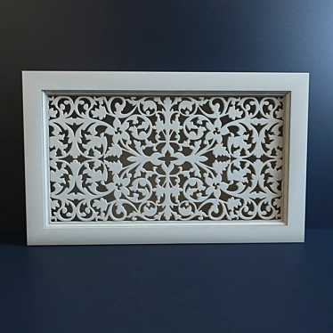 Stylish Grille for Radiator 3D model image 1 