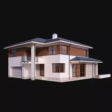 Luxury Villa Model - Exquisite 3D Design 3D model image 1 