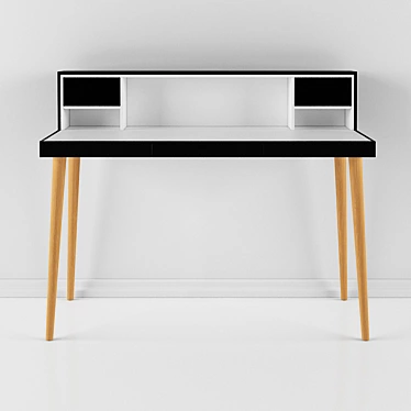 Modern Writing Desk with Premium Sound 3D model image 1 