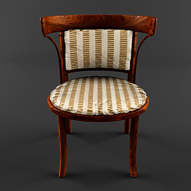 Cherry Noir Upholstered Chair 3D model image 1 